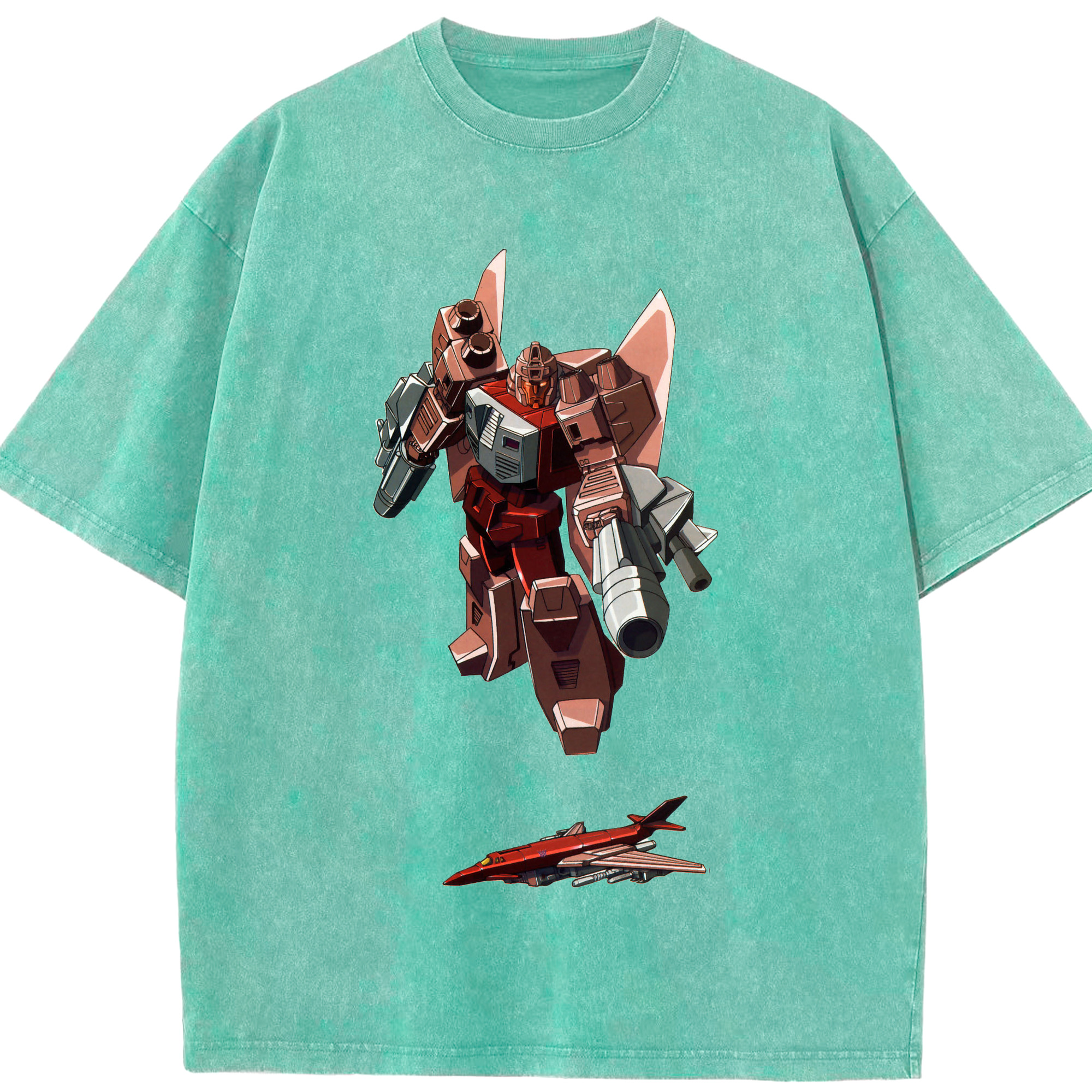 （画像用）  綿100% ヴィンテージ風 半袖Tシャツ（フロントプリント）